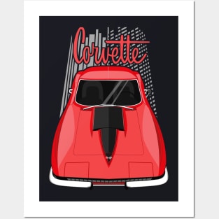 Corvette C2 - Red Posters and Art